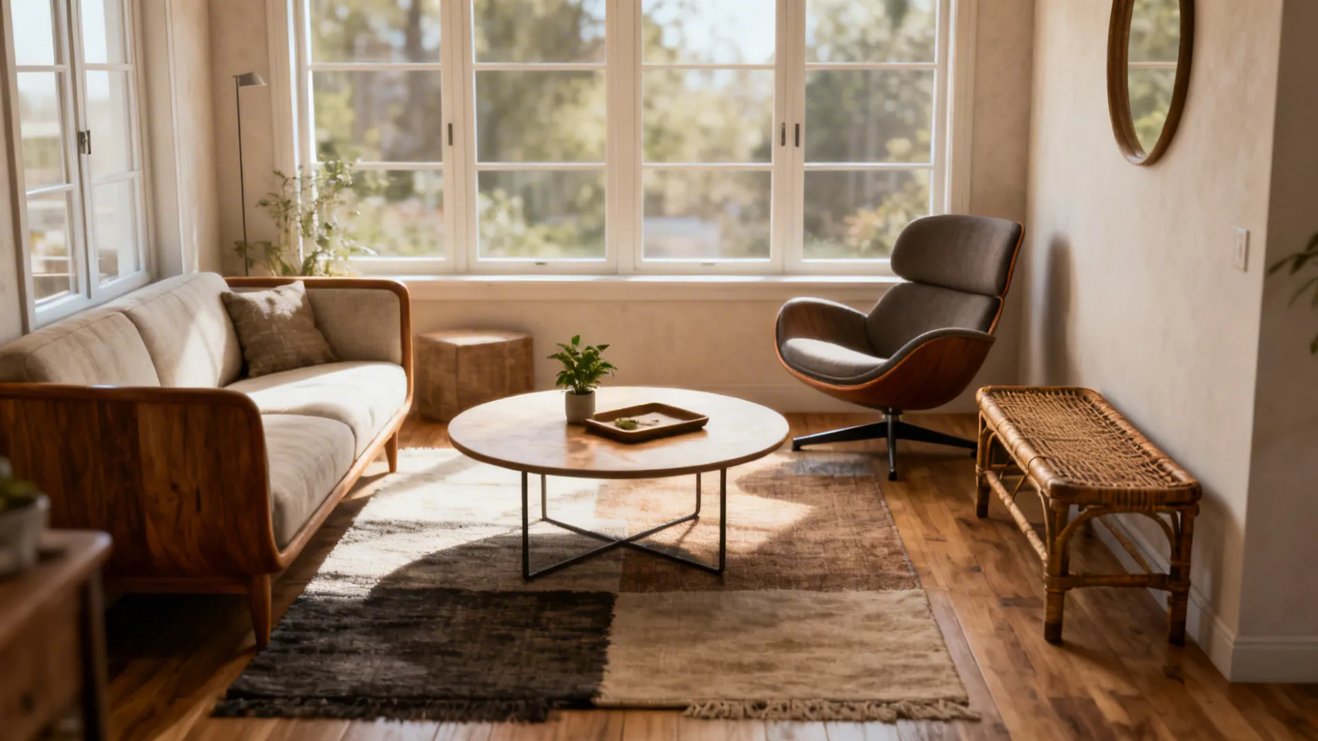 5 Living Room Ideas with a Round Coffee Table