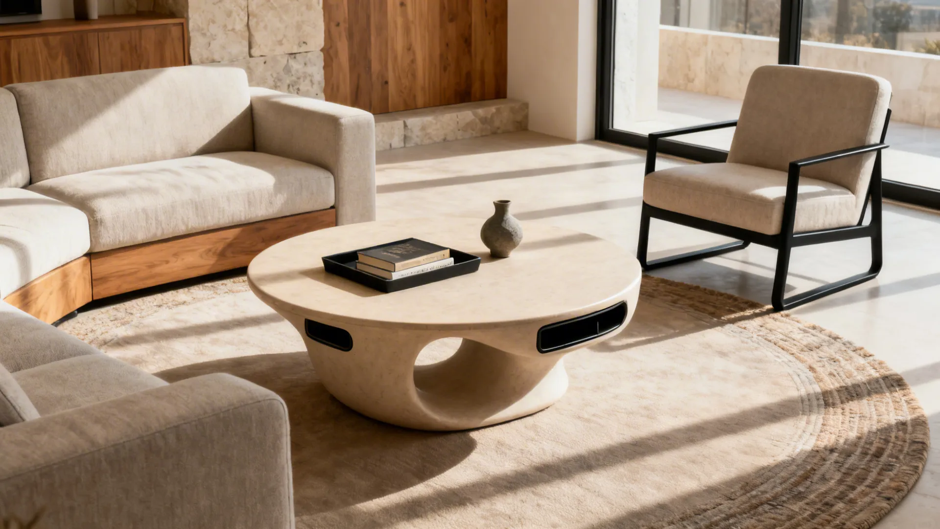 Modern round center table designs for living room: 5 ideas