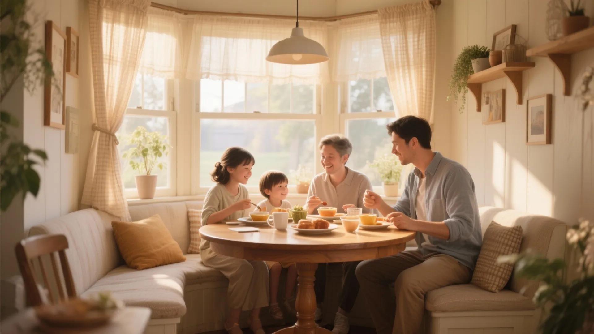 Round tables for intimate spaces