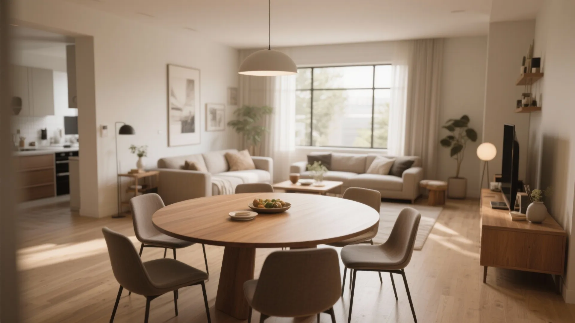 6. Round Dining Table for Flow