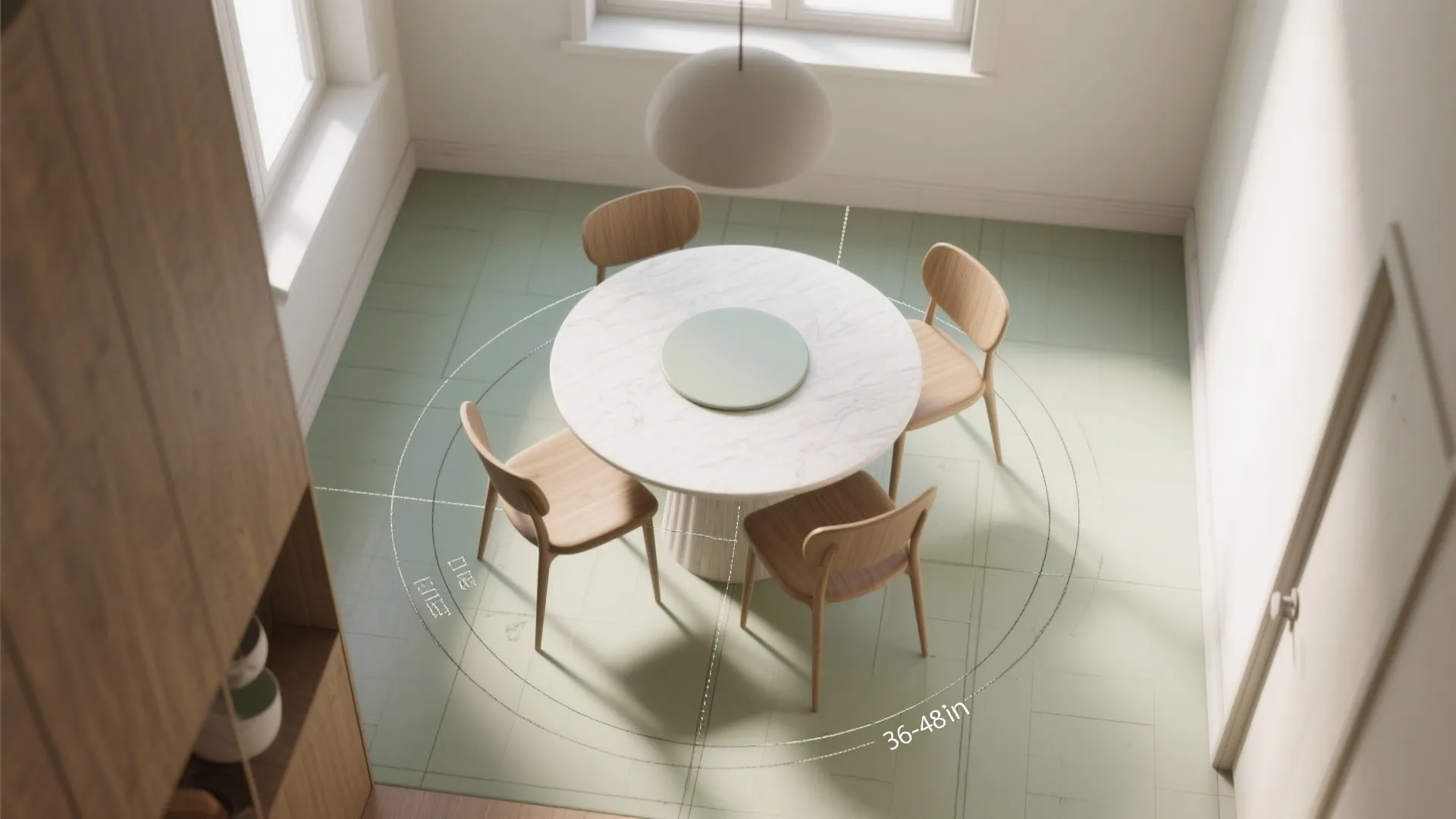 3. Choose a round table for better flow