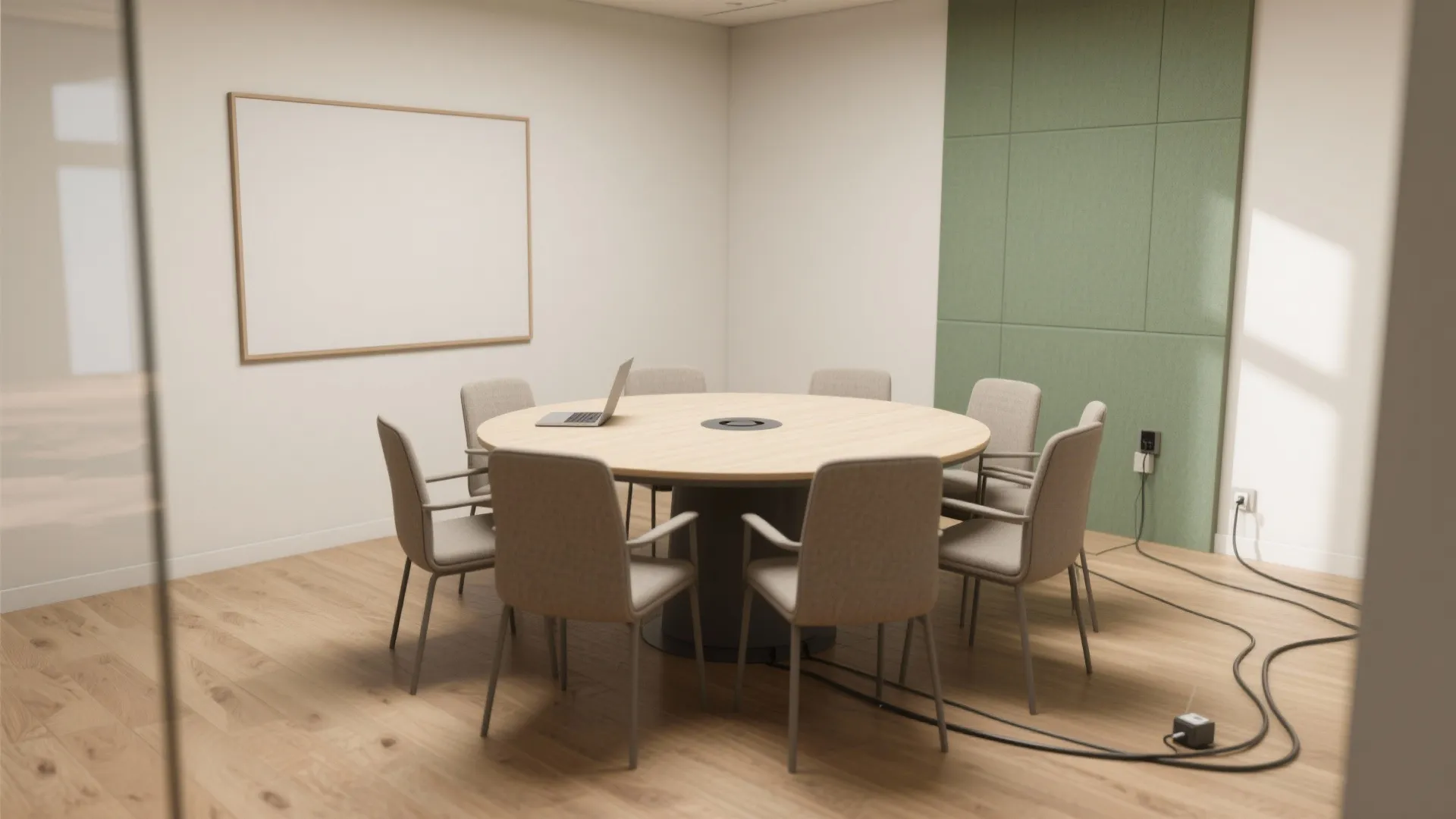 1) Trade the rectangle for a round (or oval) table