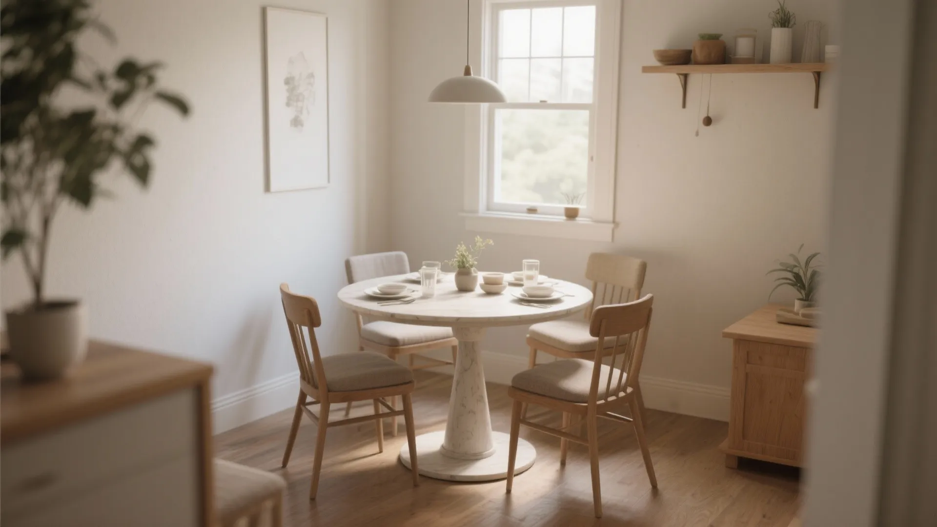 4. Round Table in a Small Room