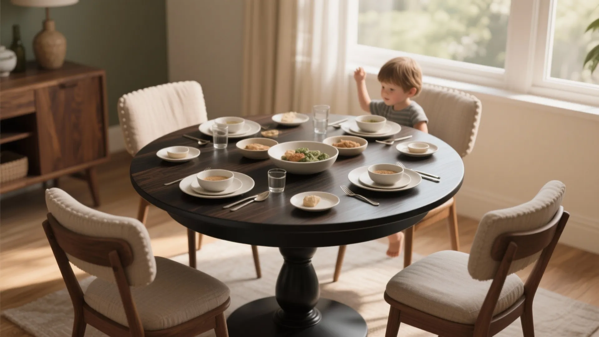 3. Round table for conversational flow