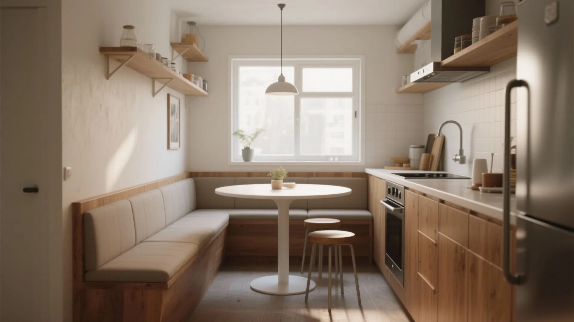 5 Small-Space Ideas for a Round White Kitchen Table: Creative, practical ways to make a round white kitchen table the hero in tiny kitchens