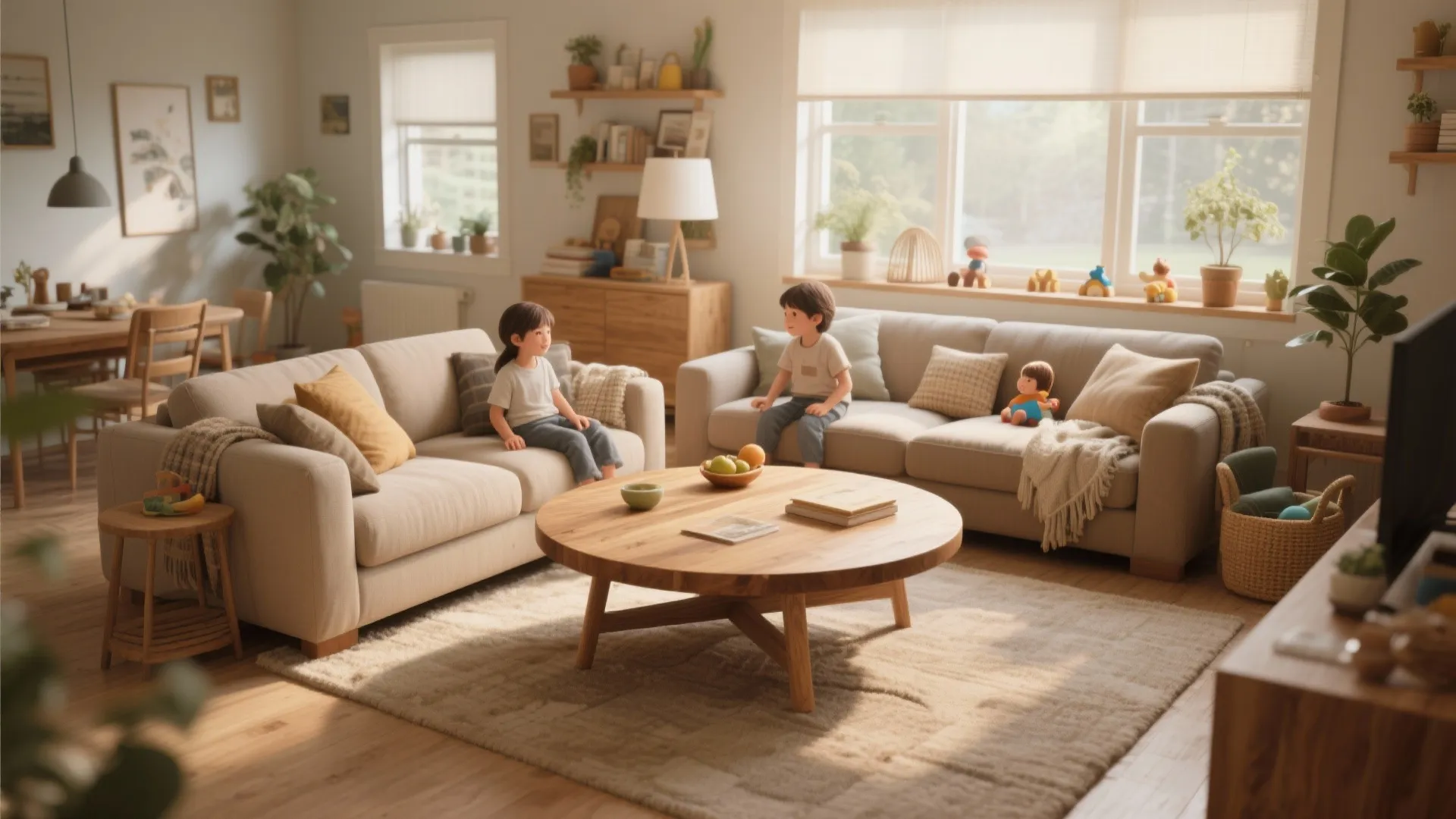 5. Round Wood Statement Piece