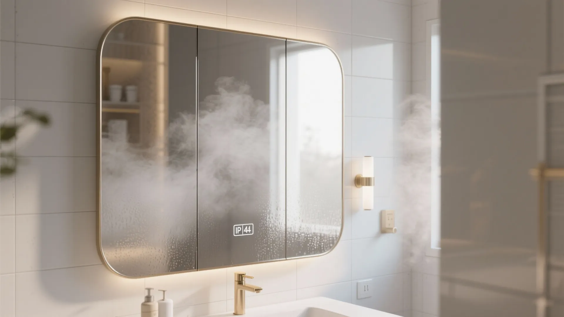 Frameless, Rounded Corners + Anti-Fog