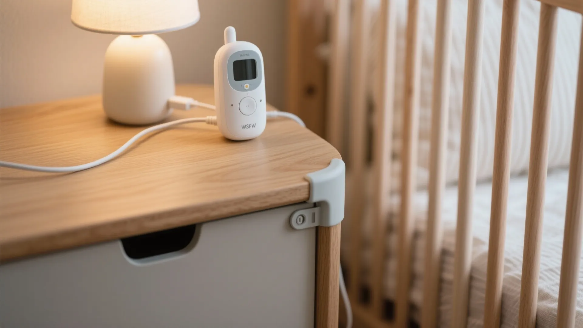 Crib-and-Twin “L” Layout with Shared Nightstand