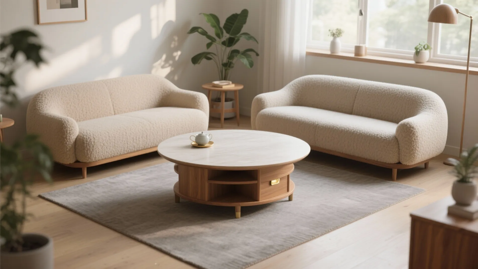 Rounded Teapoy to Improve Flow and Family Safety