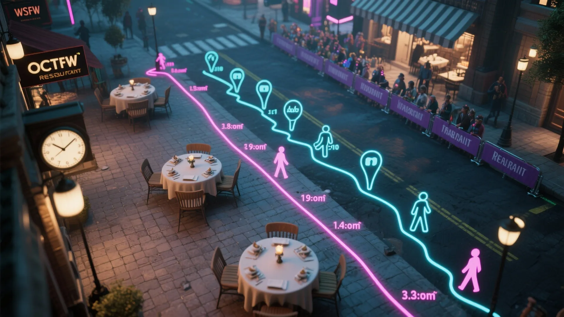 3. Optimize your table timing for parade sightlines