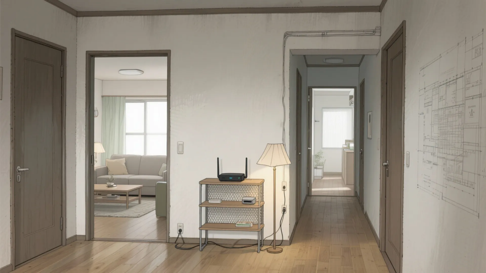 Tips 3: ルーター＋中継機の動線プラン（動線規劃で死角ゼロ）