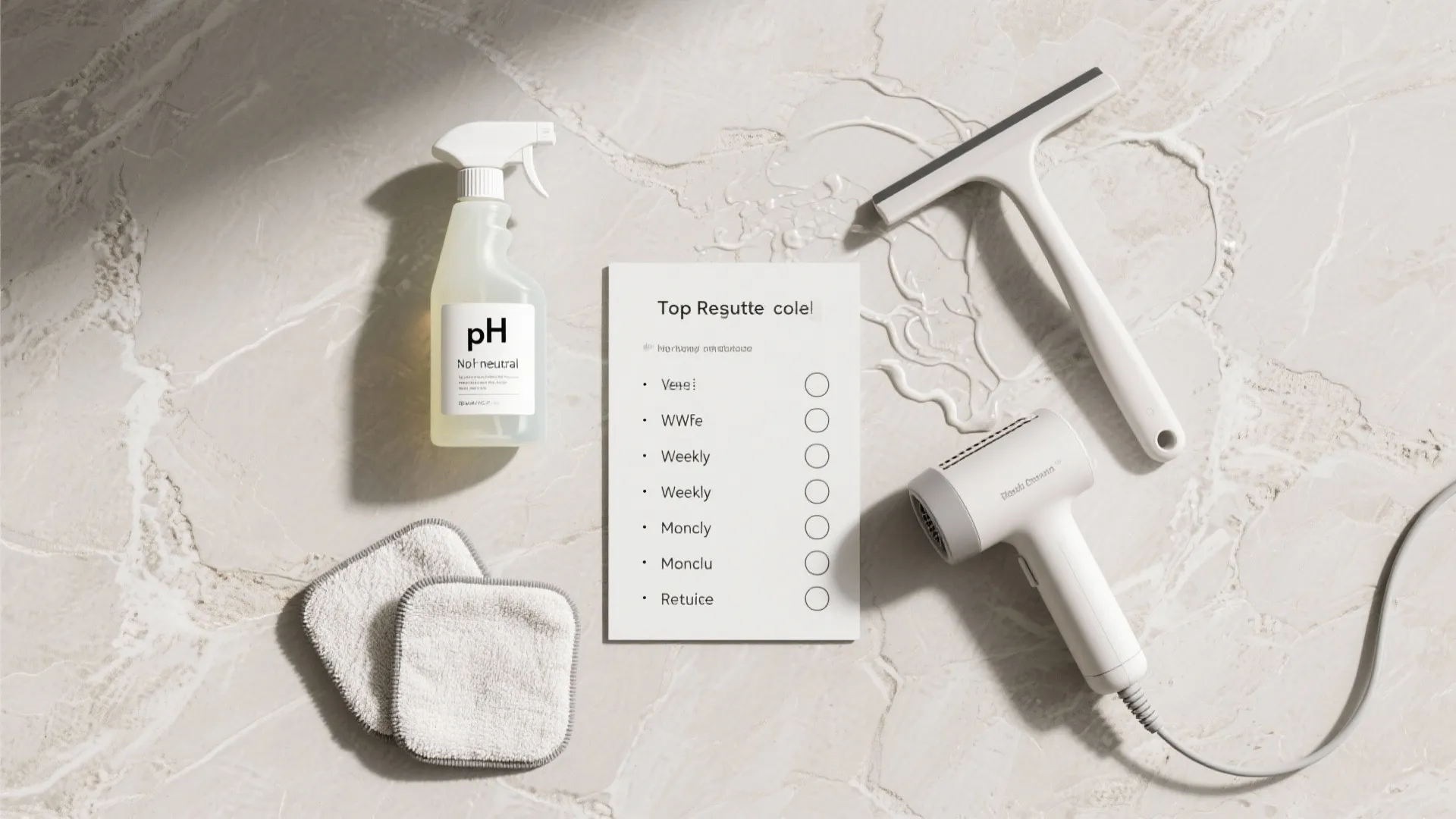3) pH-Neutral Cleaner + Steam for Everyday Build-up