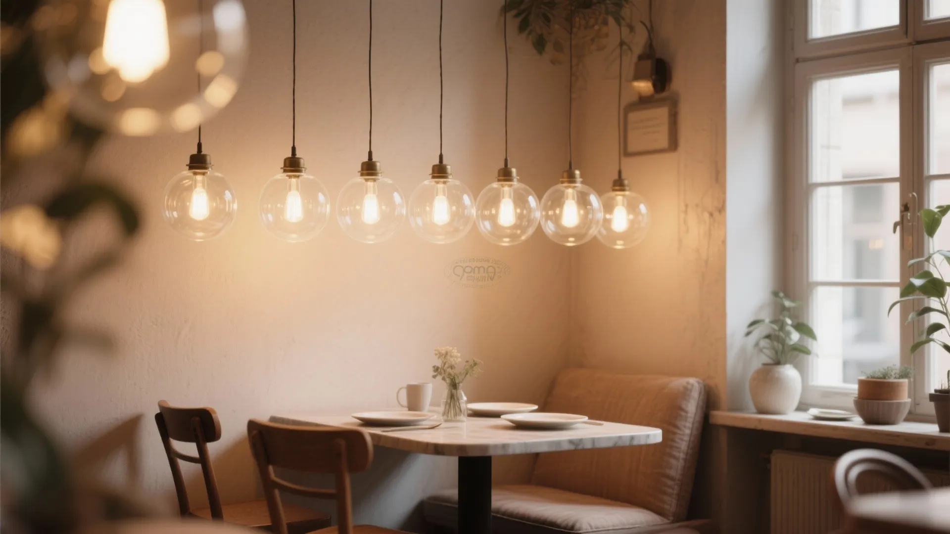 4. Globe Lights in a Row