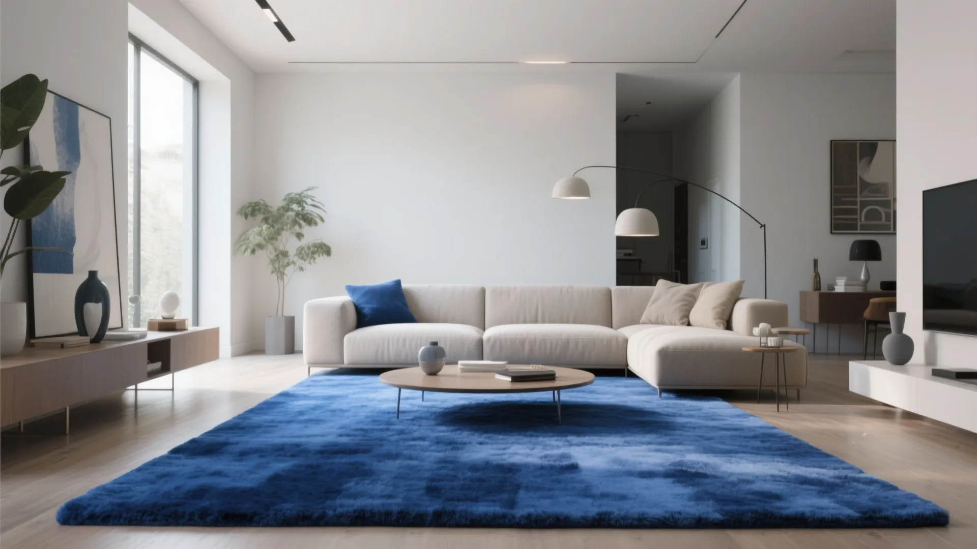 Royal Blue Area Rug