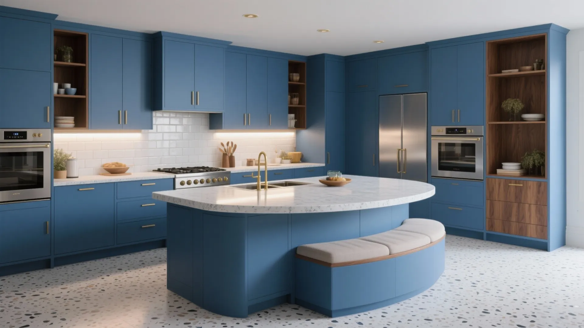 Royal Blue Modular Kitchen: Bold Color, Big Impact: 1 Minute to Elevate Your Home with Vibrant Royal Blue Kitchen Magic