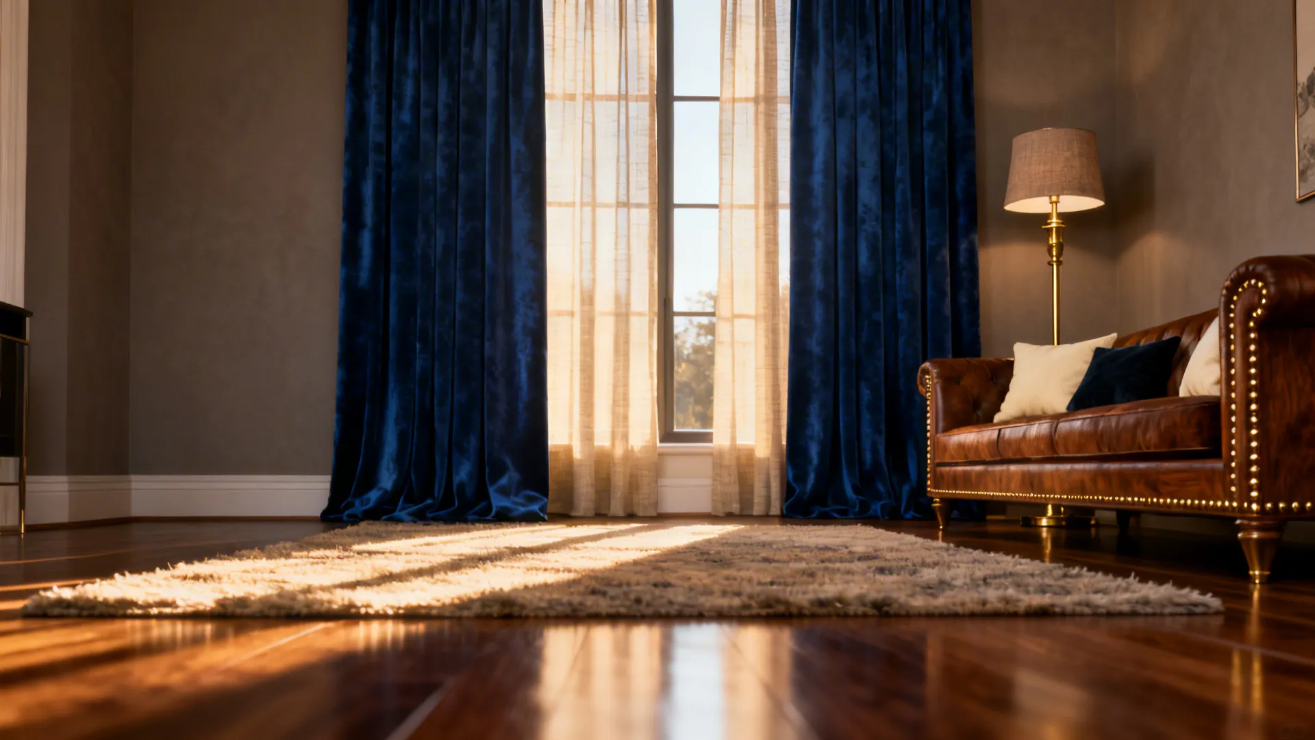 Royal Blue Curtains: 5 Inspo for Living Rooms: How royal blue curtains can transform small and large living rooms with style and function