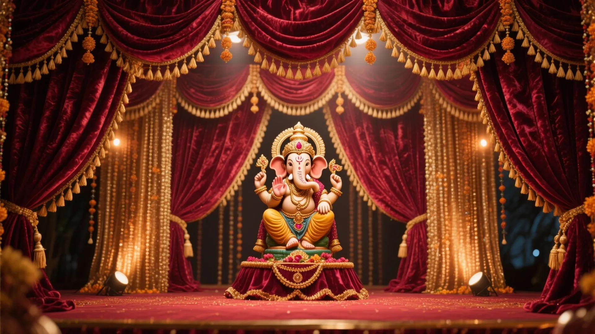 Royal Draped Backdrop