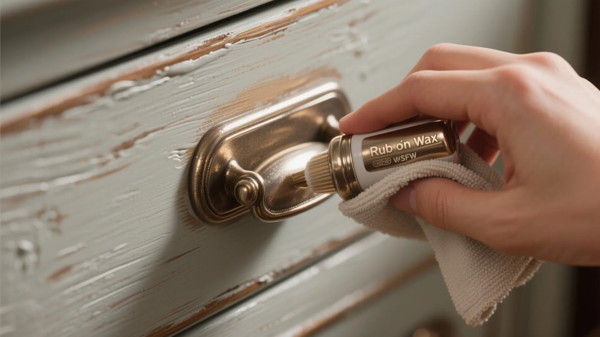 1. Rub-On Metallic Wax for Fast Trim Updates