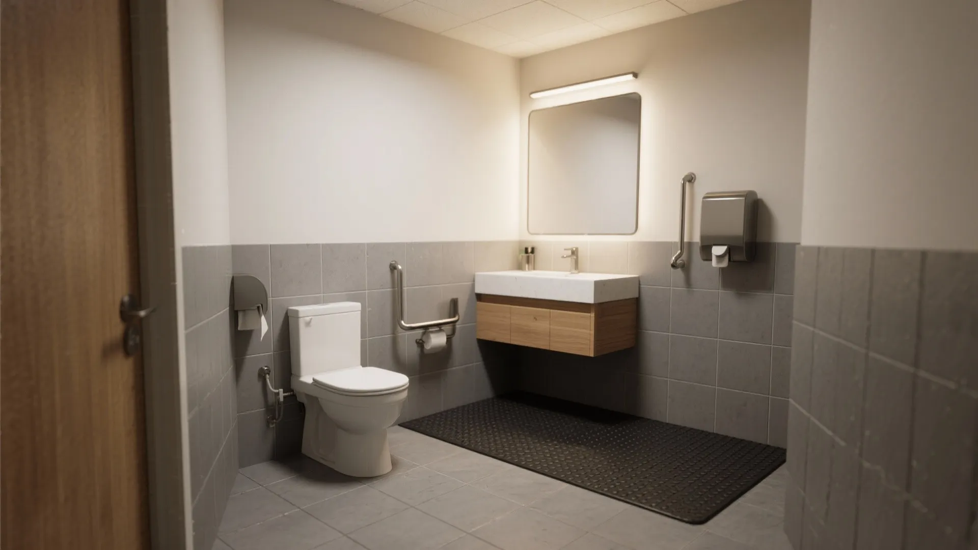 Rubber-Enhanced Vinyl Tiles for Barefoot Comfort