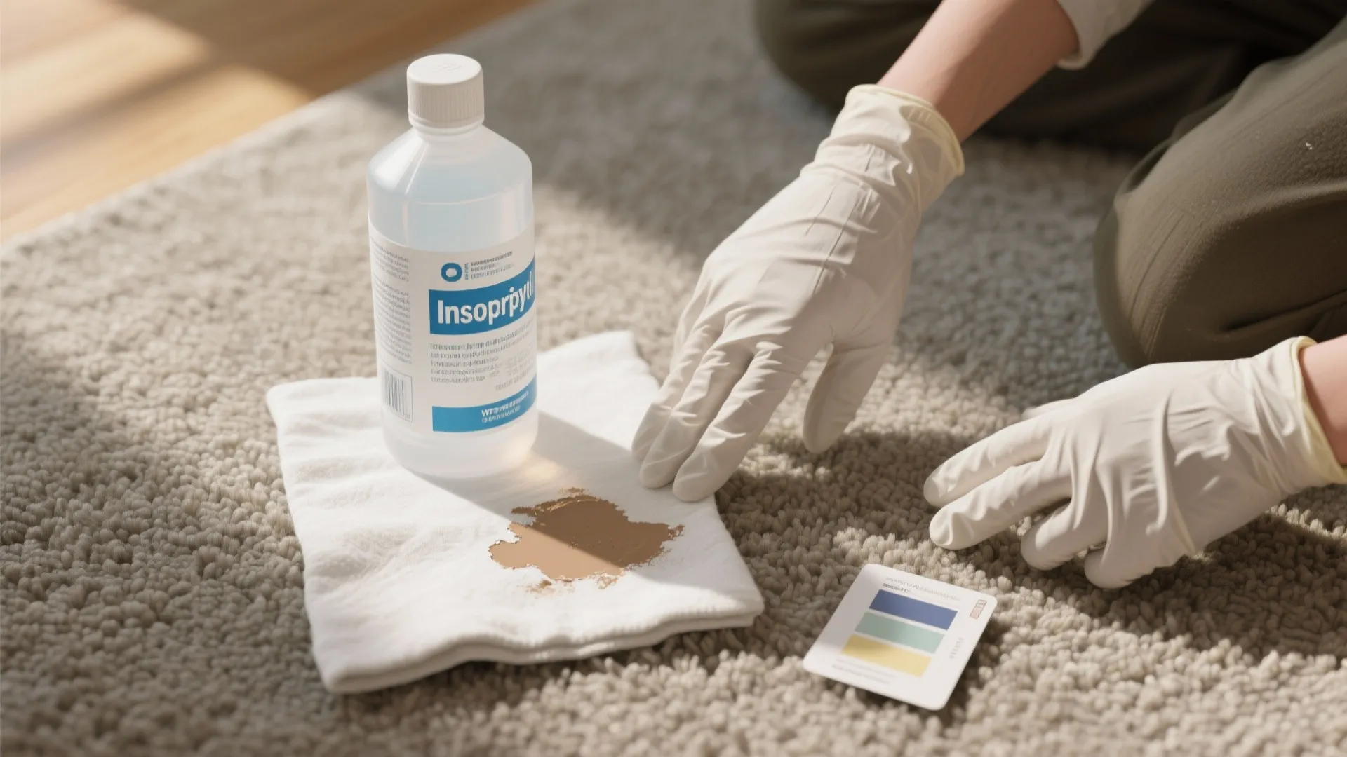 2. Rubbing alcohol (isopropyl) for dried latex/acrylic