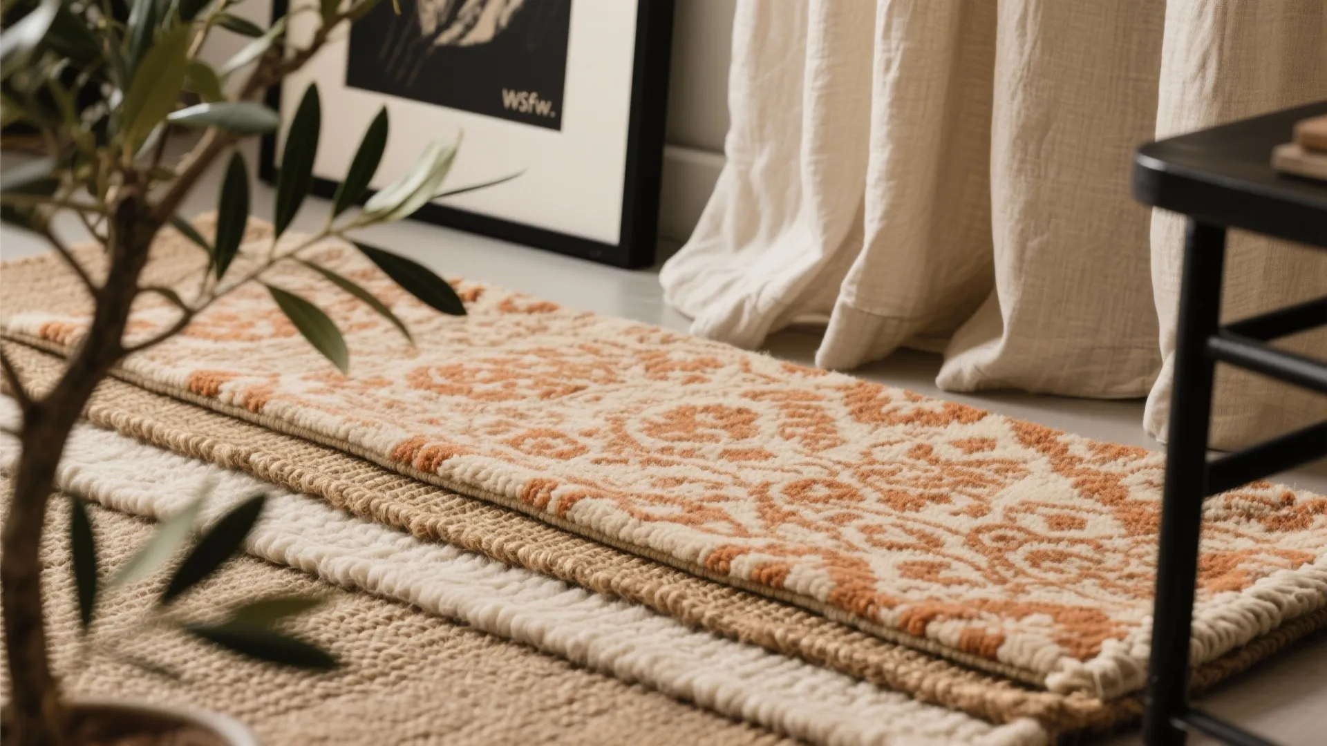 Layer Personality: Rugs, Art, and Greenery in Thoughtful Doses