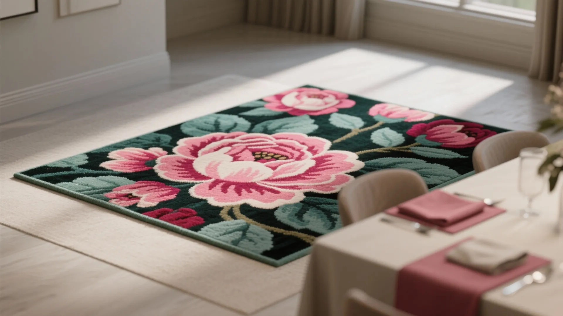 5. Let the rug be the room’s focal artwork