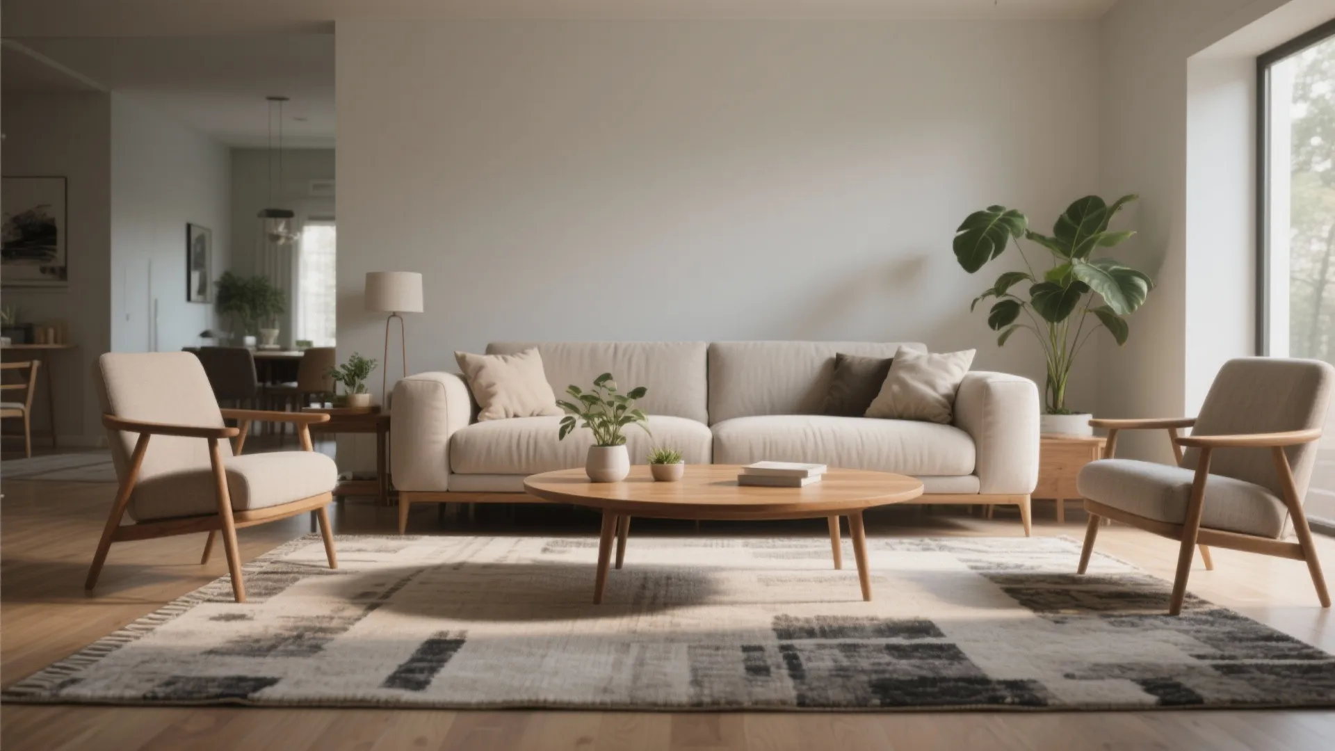 1. Centering Furniture Around Your Rug