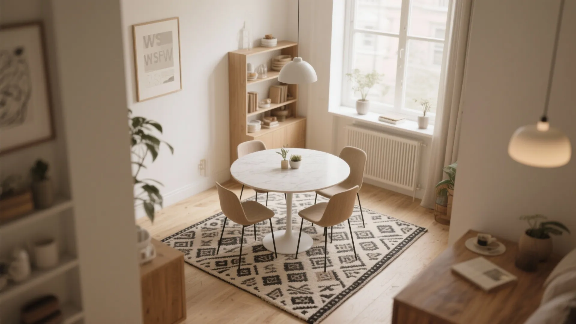 10. Rugs to Define the Dining Area