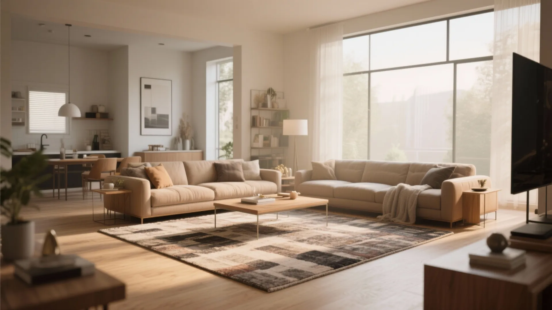 7. Rugs to Define Zones