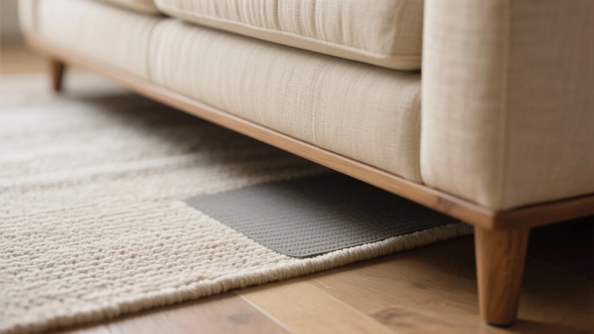 Zone with a right-sized rug and a centered sightline