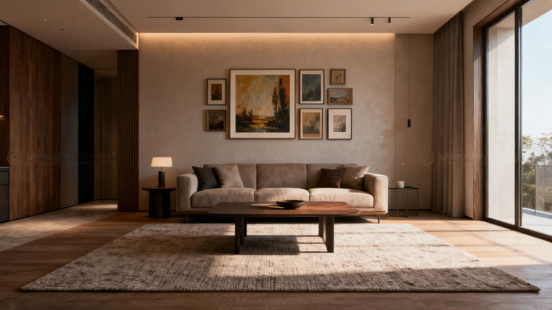 3. Anchor the room with a well-chosen rug and focal point