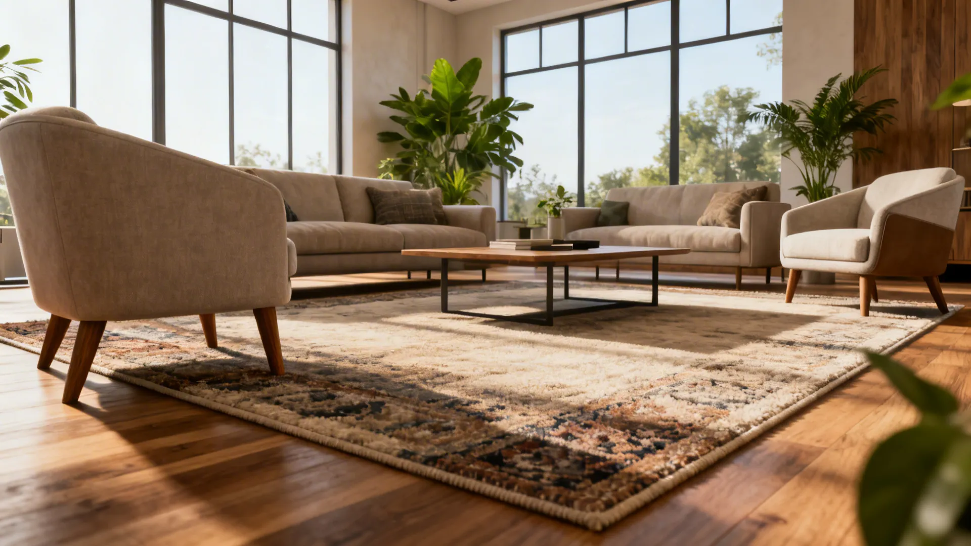 5 Rug Placement Ideas for Living Rooms: Smart area rug layouts that make small and large living rooms feel cohesive