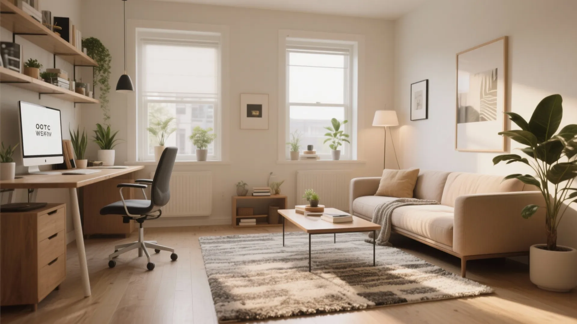 8. Use rugs to define the lounge area