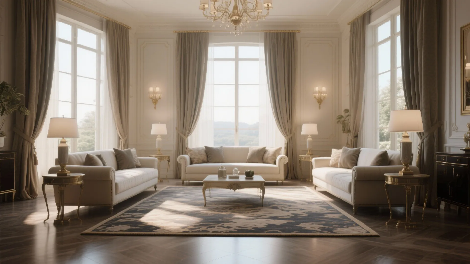 7. Framing with Complementary Curtains