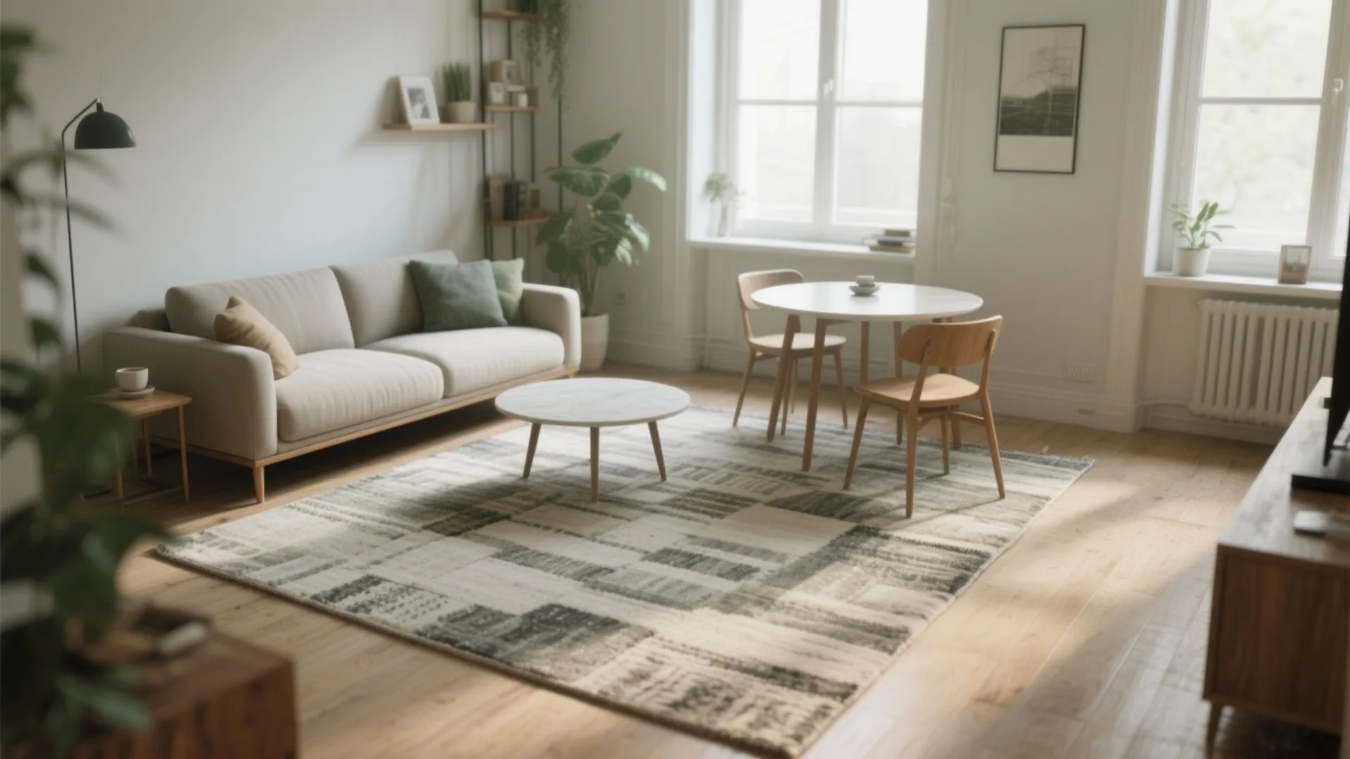 2. Use One Rug to Define Multiple Zones