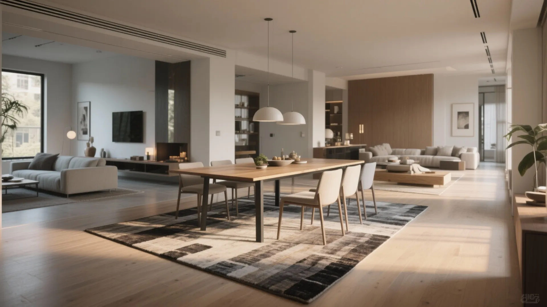 3. Offset placement for asymmetric rooms