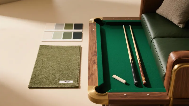 Green Pool Table Lounge Design – Stylish & Functional Entertainment Space