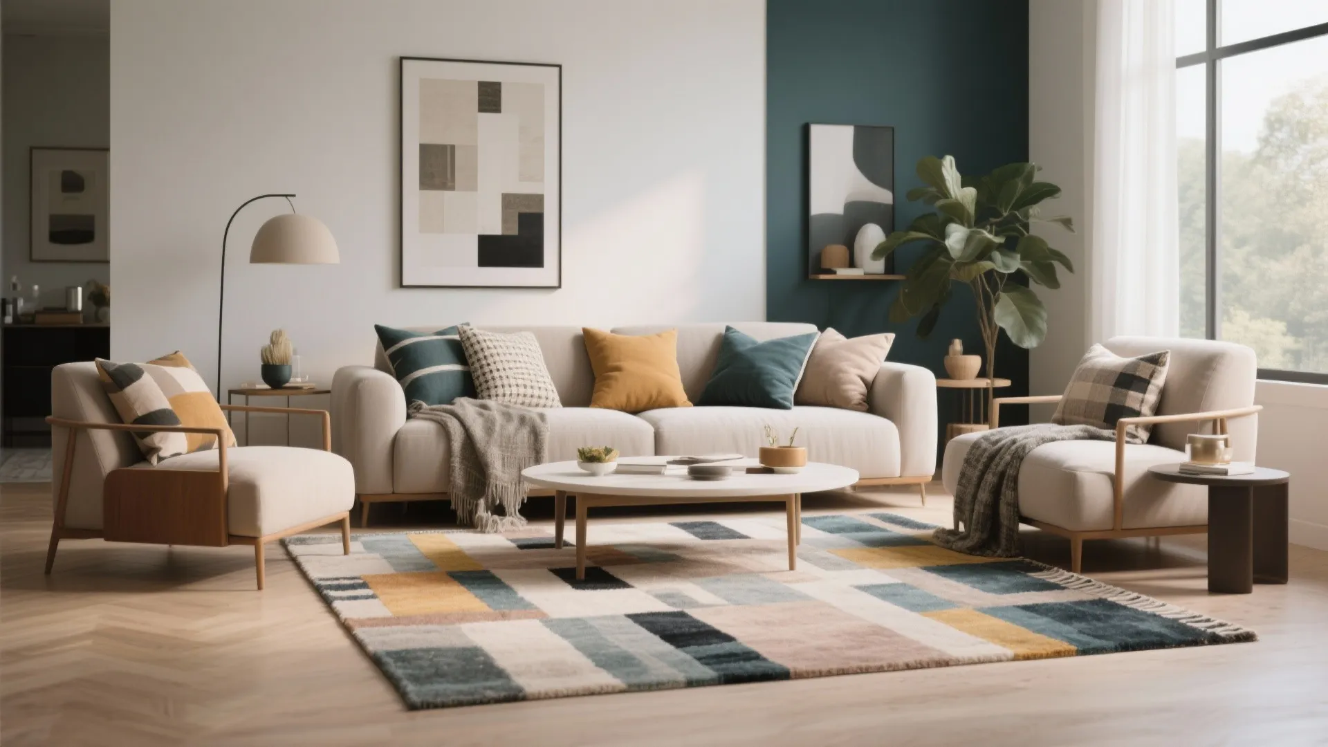 6. Color Coordination with Accent Pillows