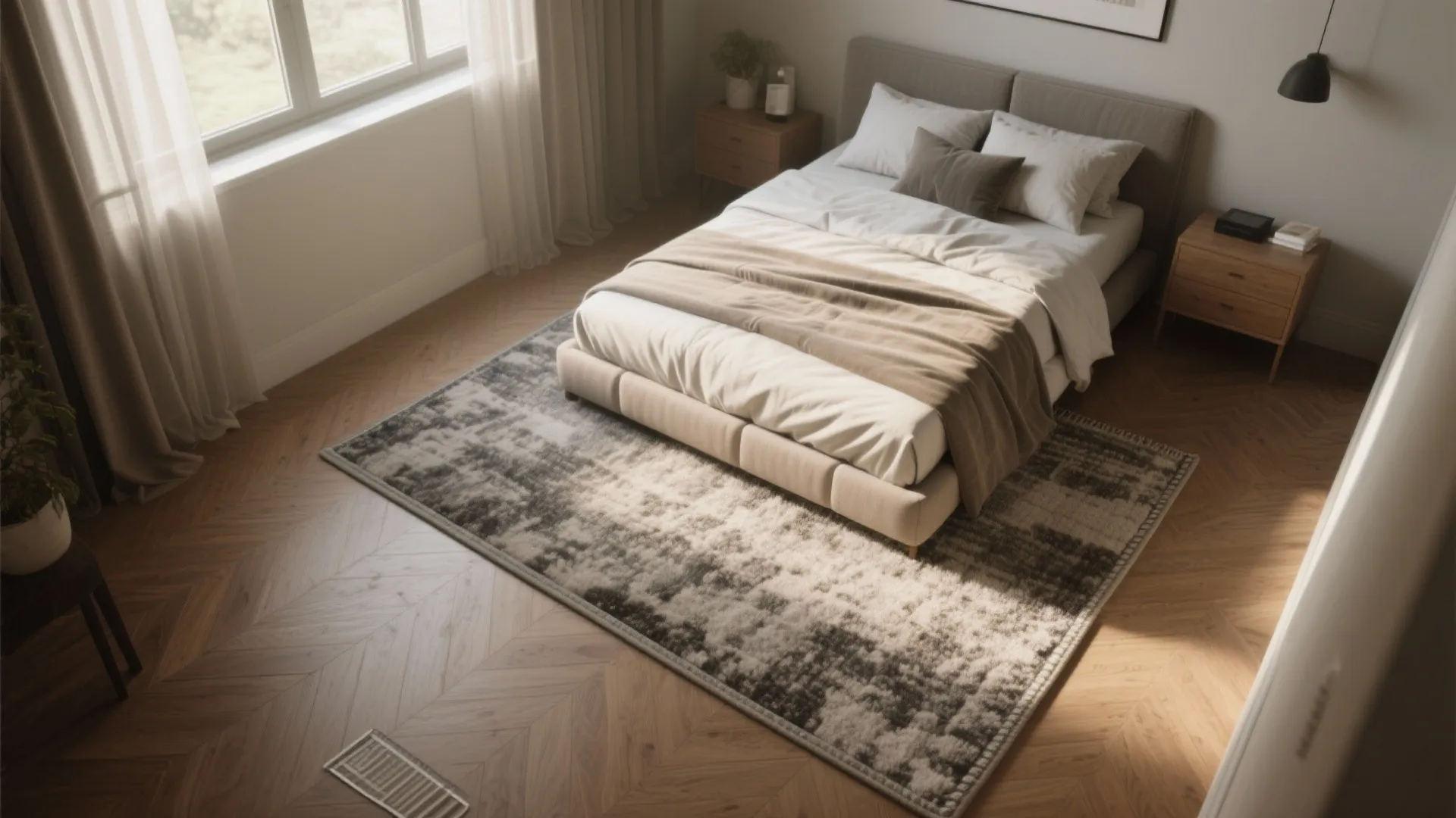 3. Rugs that anchor and insulate