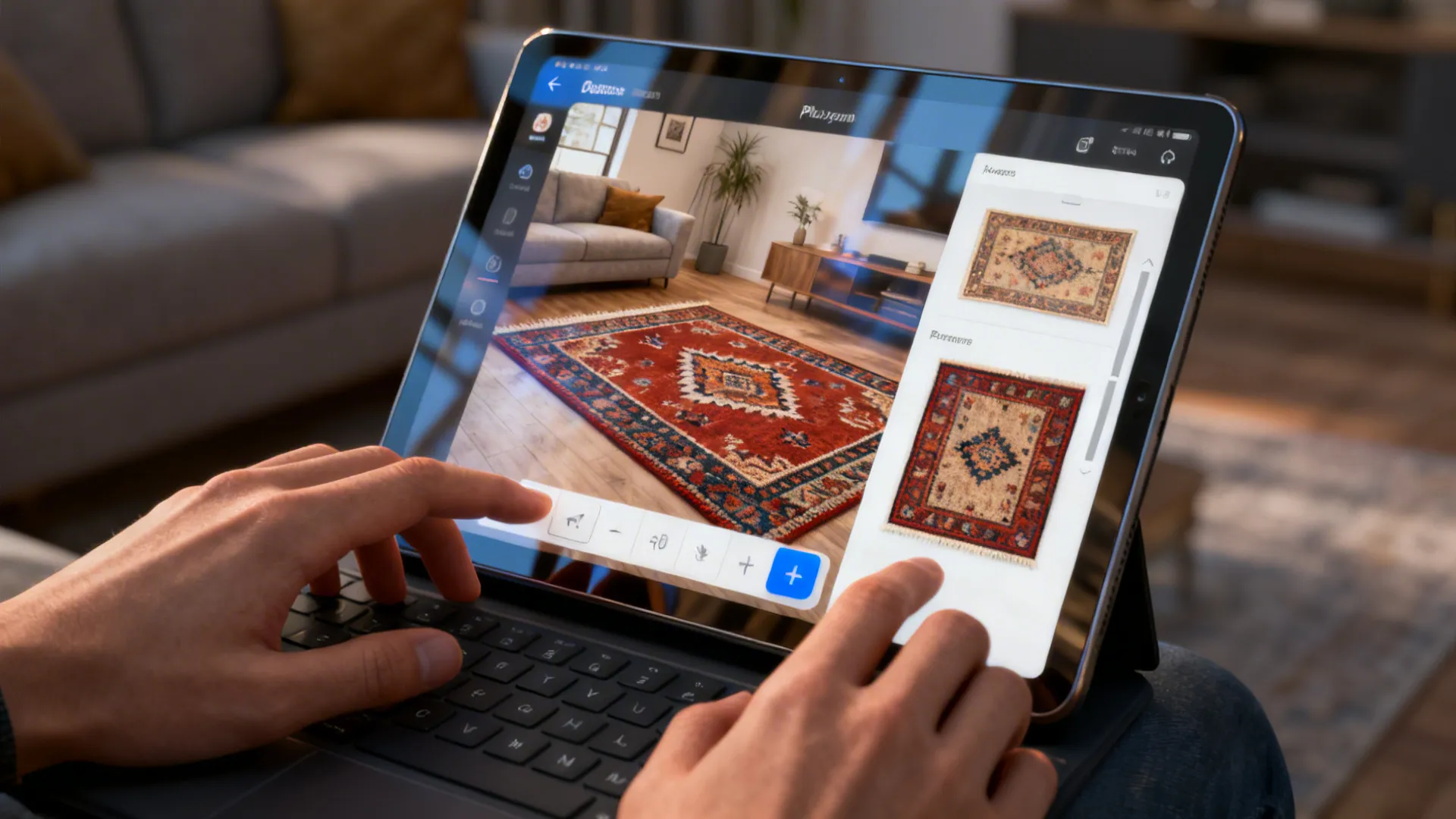 Where to visualize rug layout