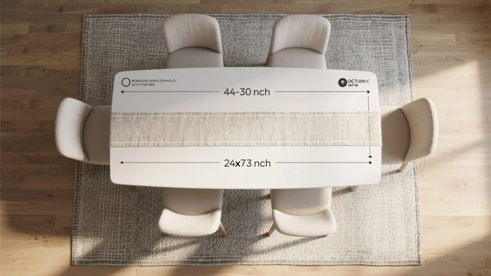 3. Size the rug and runner for scale and movement