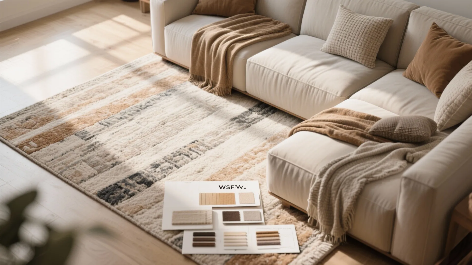 9. Using Rugs to Anchor the Sectional