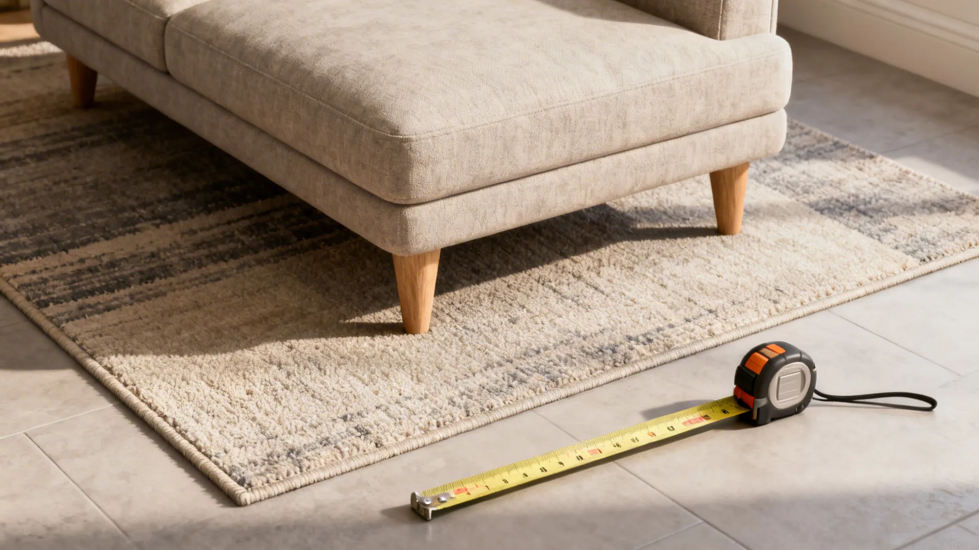 1. Choose the right size to anchor the seating