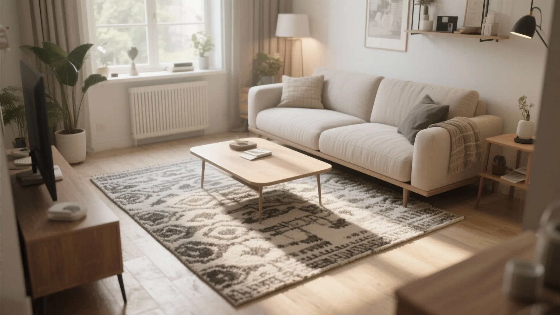 7. Rugs to Zone the Space