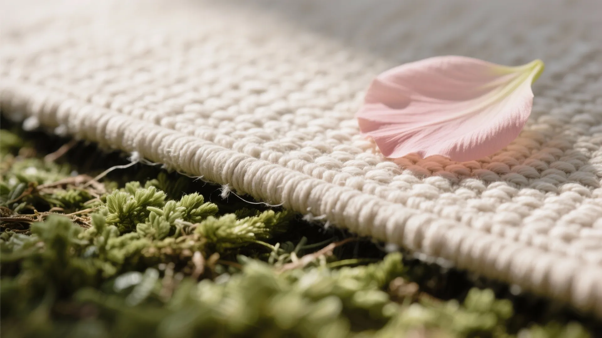 Textured Floor Moment: Rug Layer + Low Floral Clusters