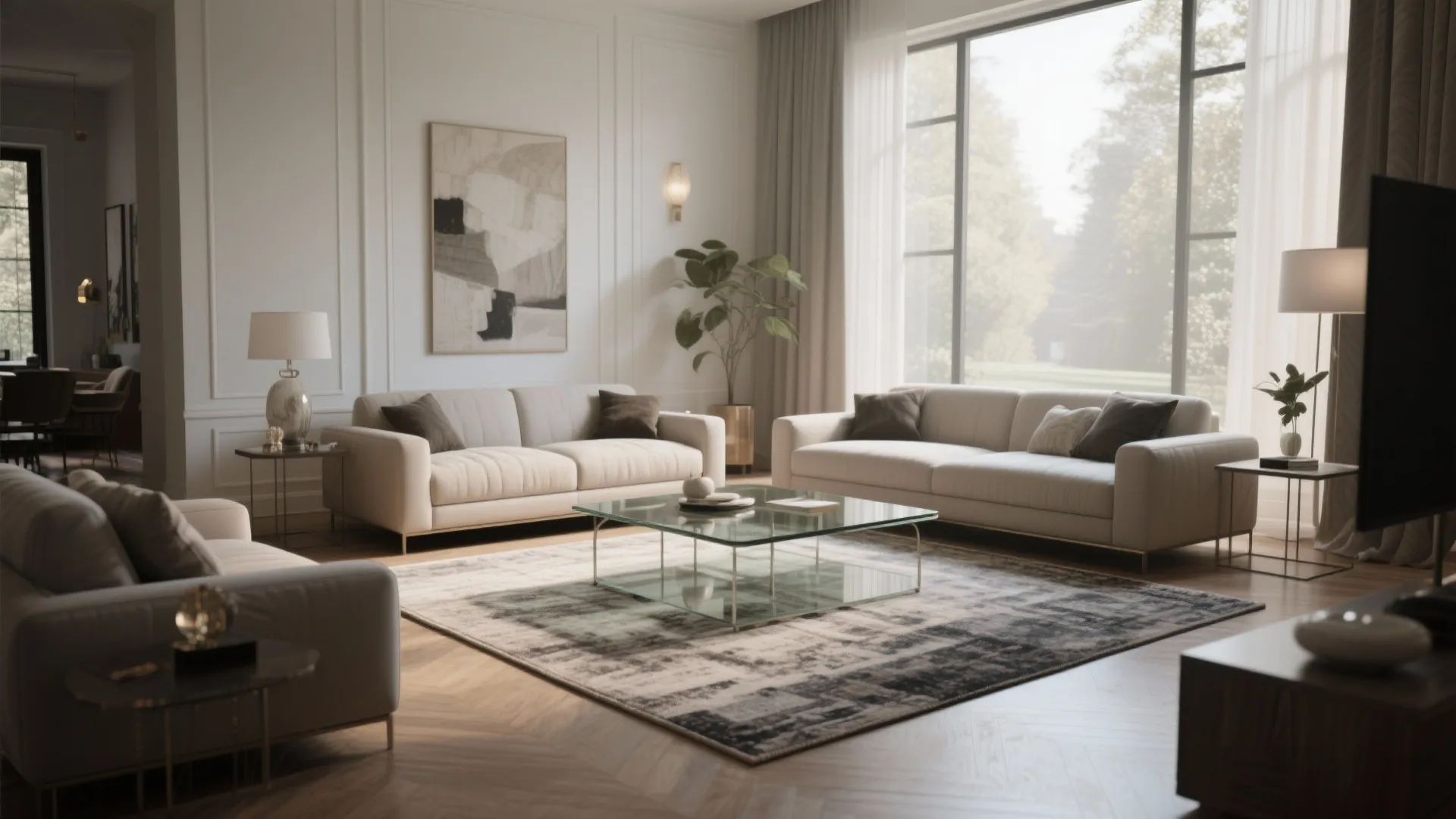 6. Anchoring Under a Coffee Table