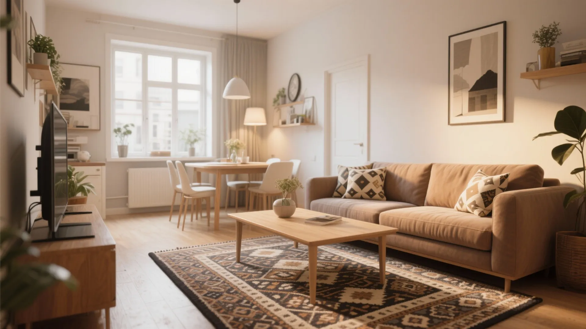 7. Use a Rug to Frame the Space