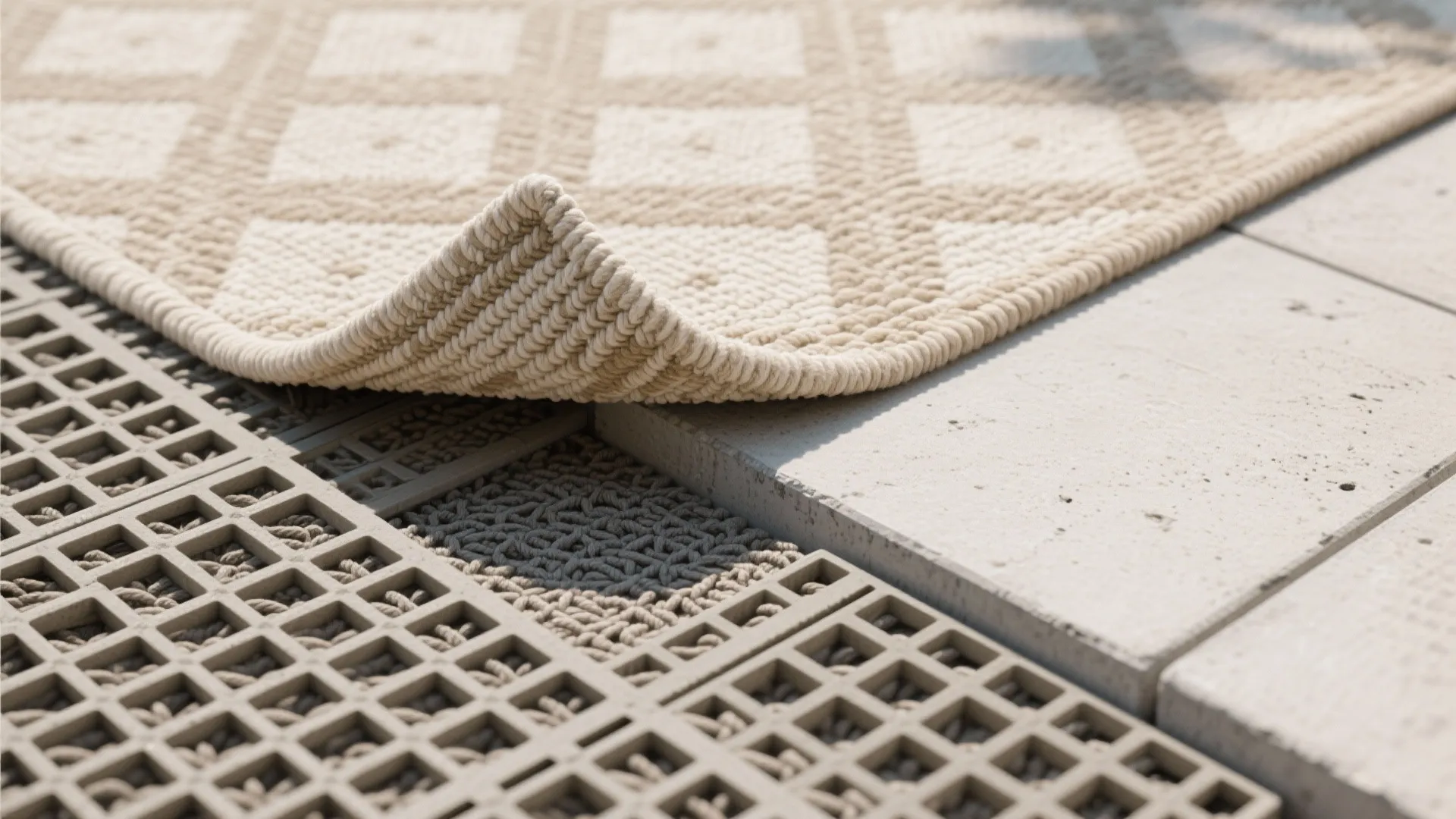 Outdoor Rugs and Modular Underlayment: Soft Layers, Big Style