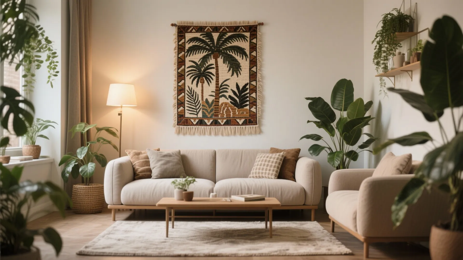 10. Tropical Rug as Wall Art