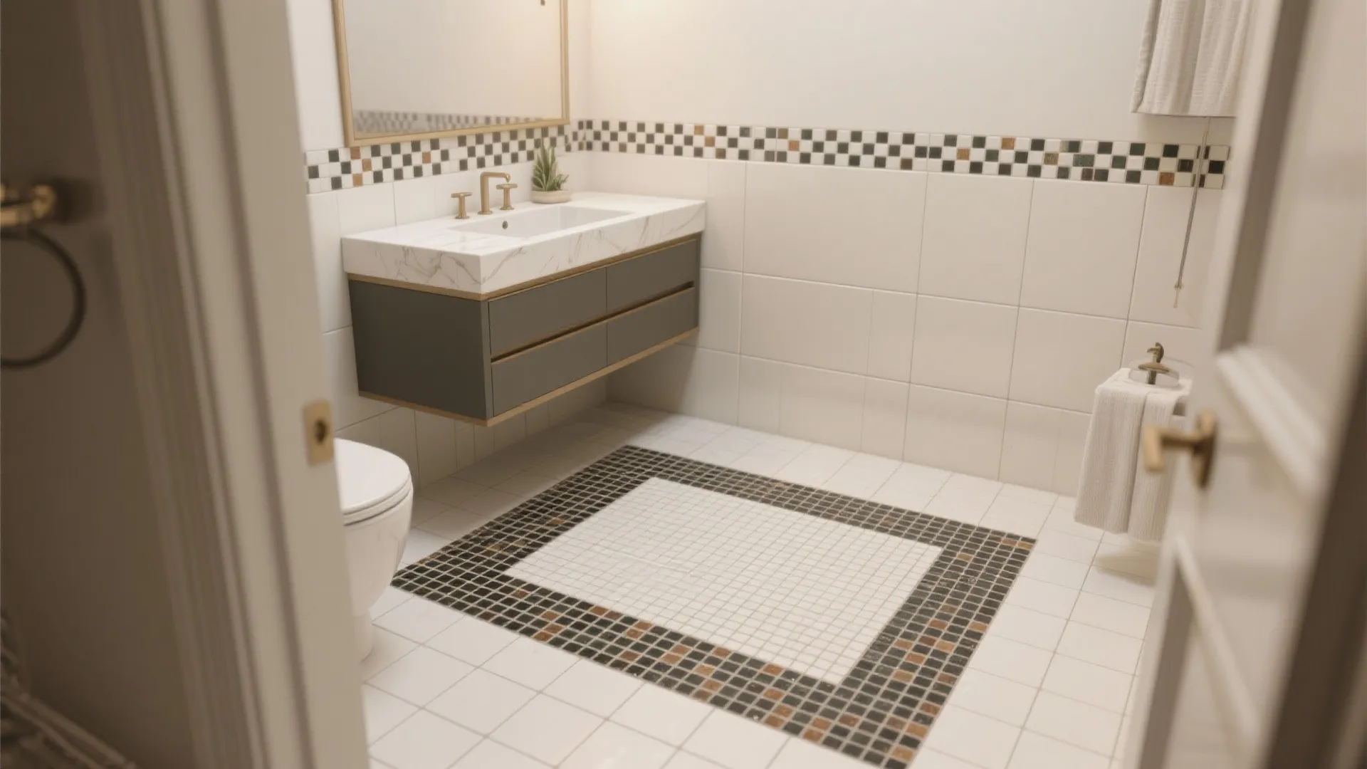 Rug-Effect Mosaic Borders